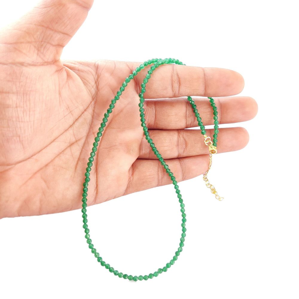 Gold Plated Sterling Silver Emerald Necklace for Women