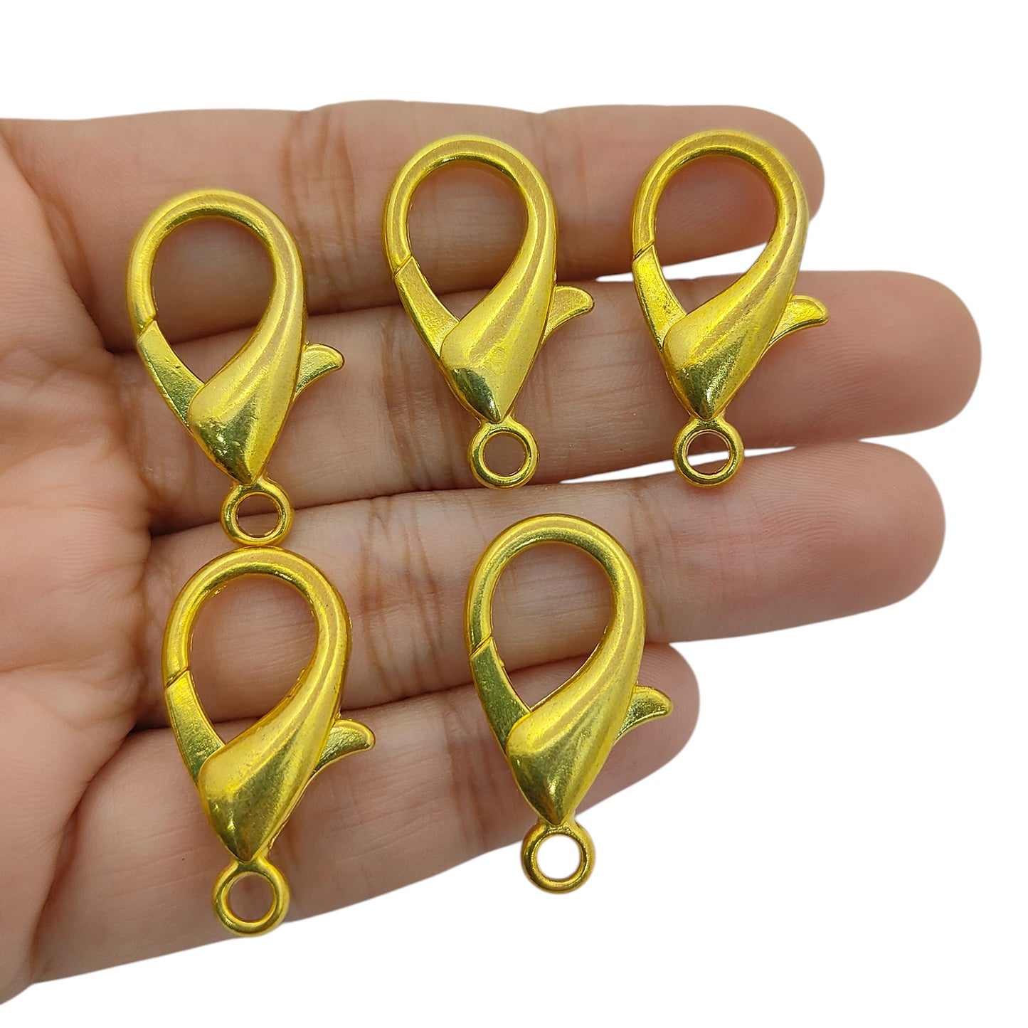 Metal Lobster Claw Clasps for Keychains Big Lobster Connectors for Jewelry Making, Crafting, and Designer Handmade Accessories- Selling By 5 Pcs Set