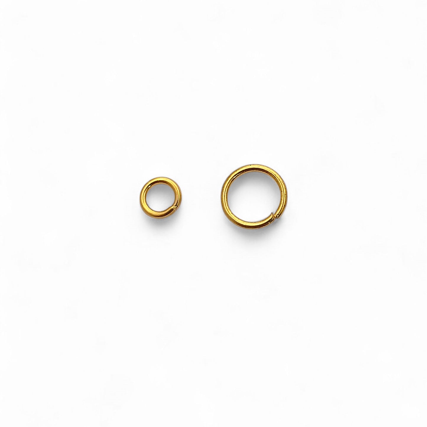 Jewelry Making Supplies Gold Plated Open Jump Rings in 4mm & 6mm, Silver Split Jump Rings for DIY Necklace, Bracelet, Earring Crafting- Selling By 50 Pcs Set