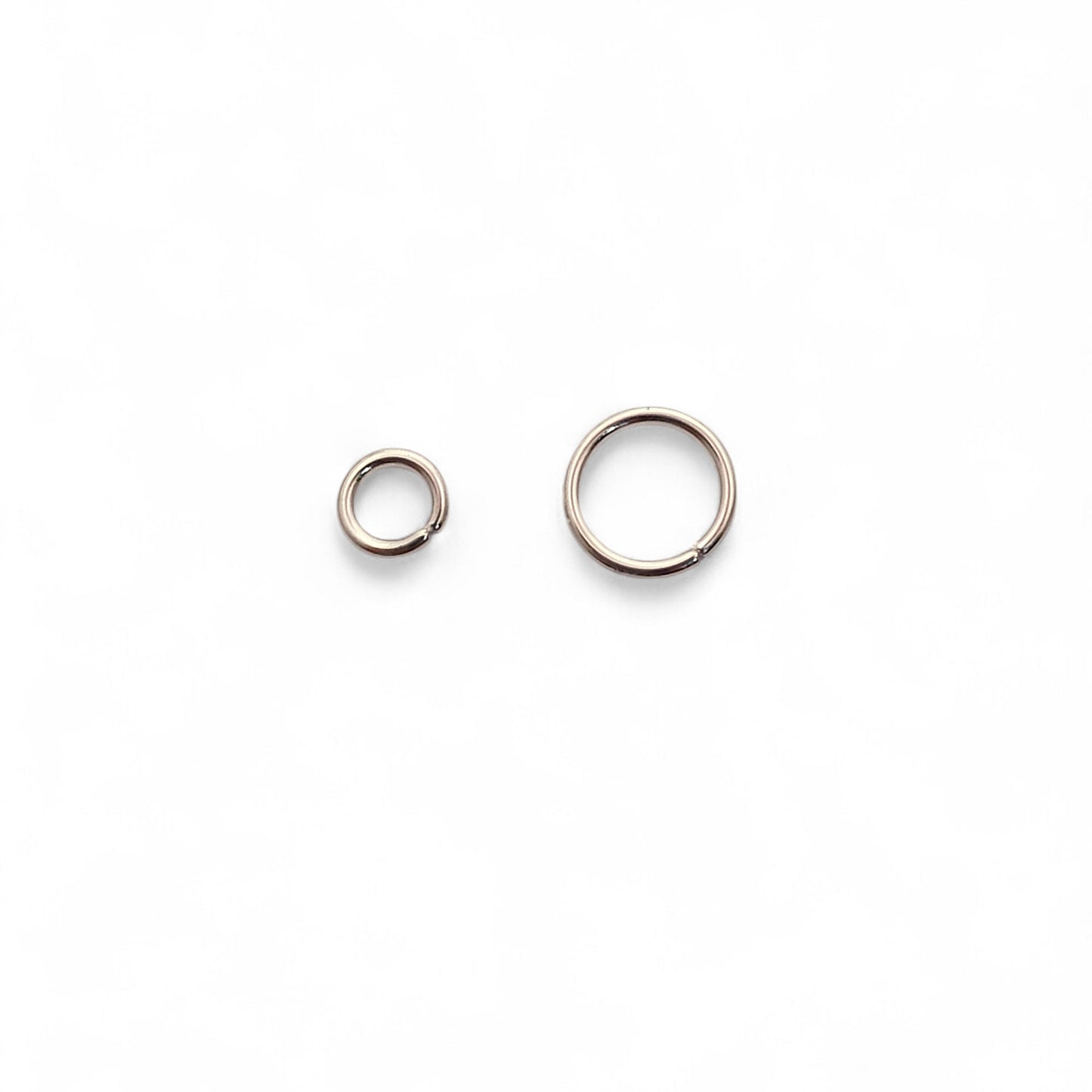 Jewelry Making Supplies Gold Plated Open Jump Rings in 4mm & 6mm, Silver Split Jump Rings for DIY Necklace, Bracelet, Earring Crafting- Selling By 50 Pcs Set