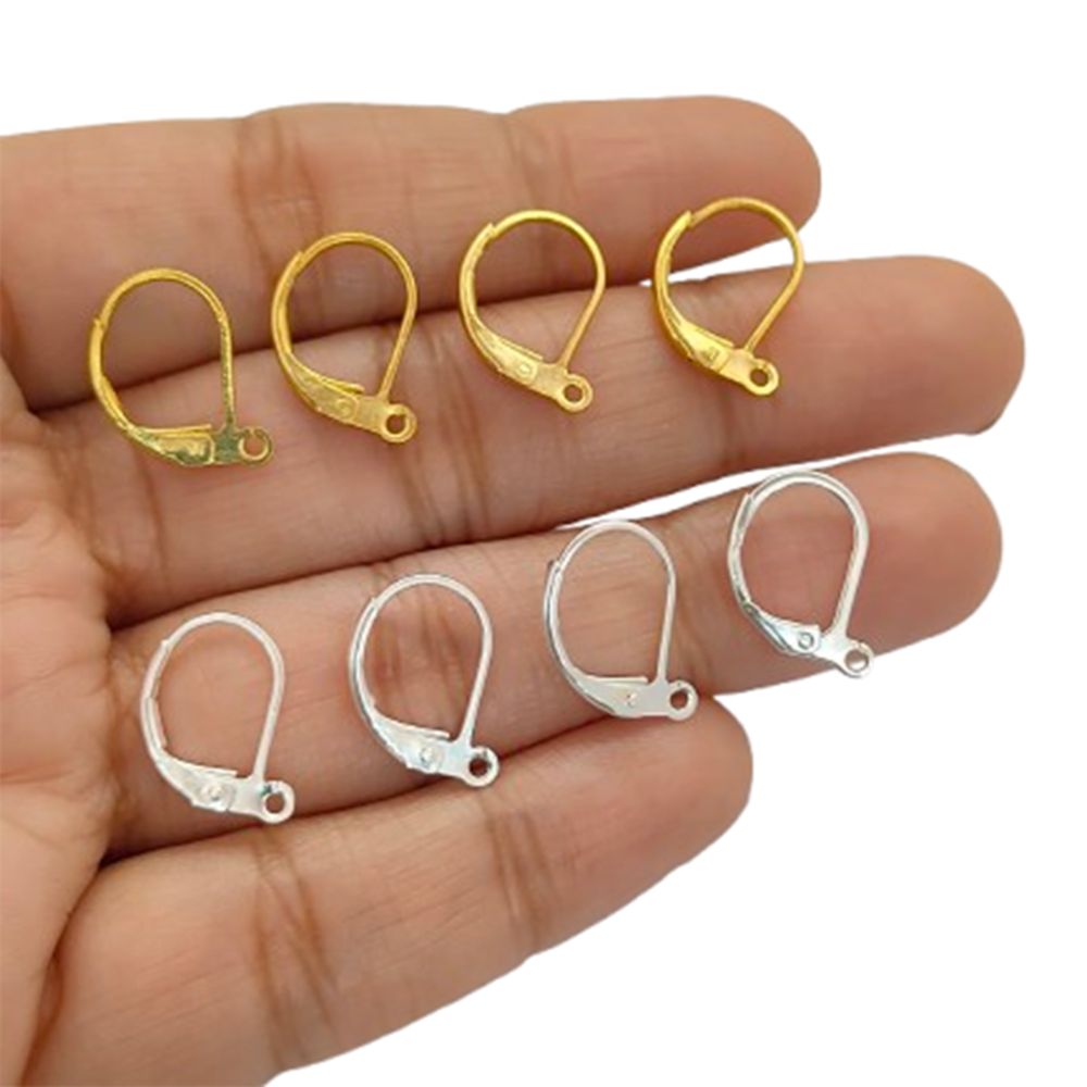 18K Gold Plated Lever Back Earring Hooks, French Ear Wire Components for DIY Jewelry