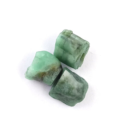 3mm Natural Emerald Beads Drilled Loose Crystals for Handmade Jewelry Projects