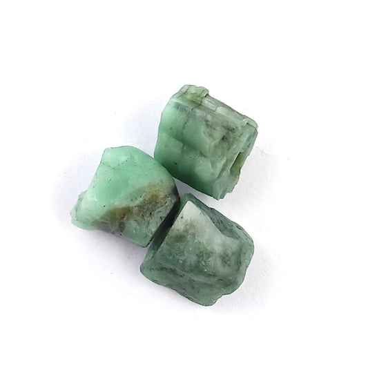 3mm Natural Emerald Beads Drilled Loose Crystals for Handmade Jewelry Projects