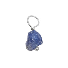 7–10mm Blue Tanzanite Pendant, Handmade 925 Silver Gemstone Charms for Necklace