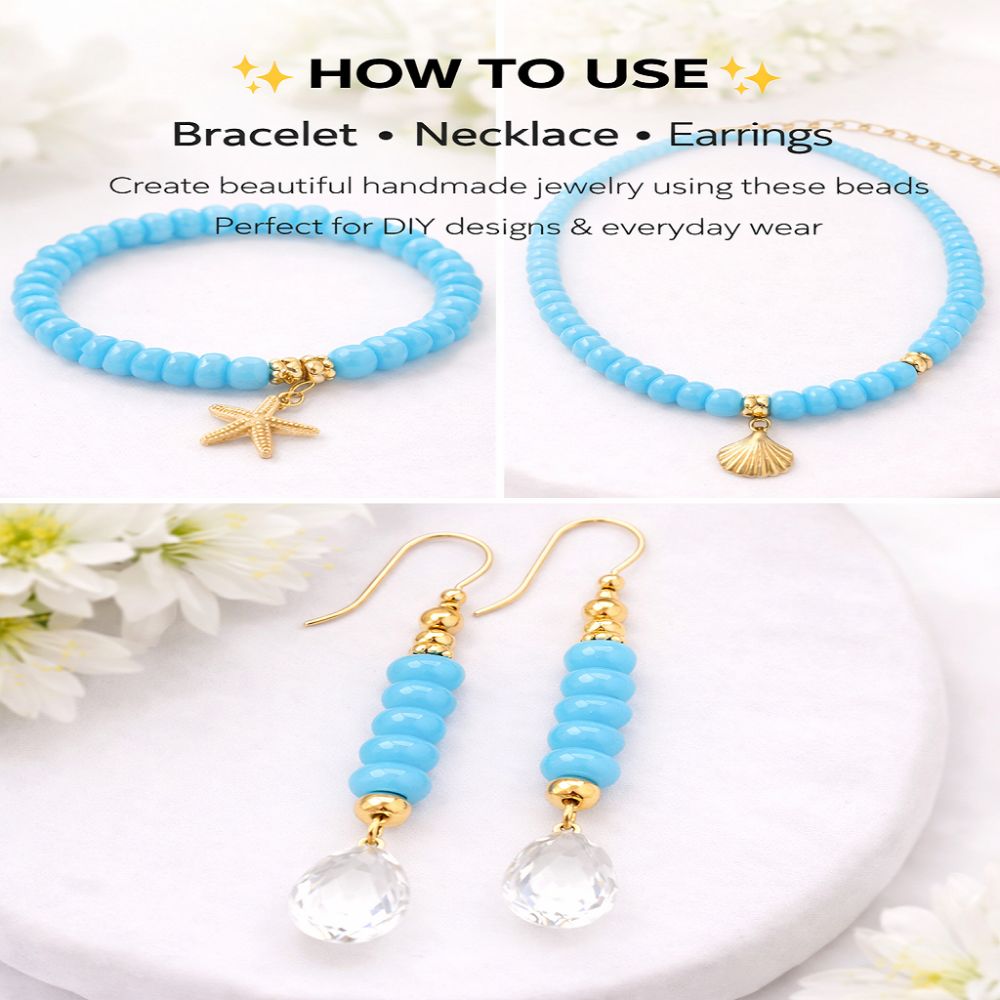 8mm Peru Chalcedony Rondelle Beads Smooth Gemstone Strand for Handmade Jewellery, DIY Bracelet Necklace Crafting Supplies