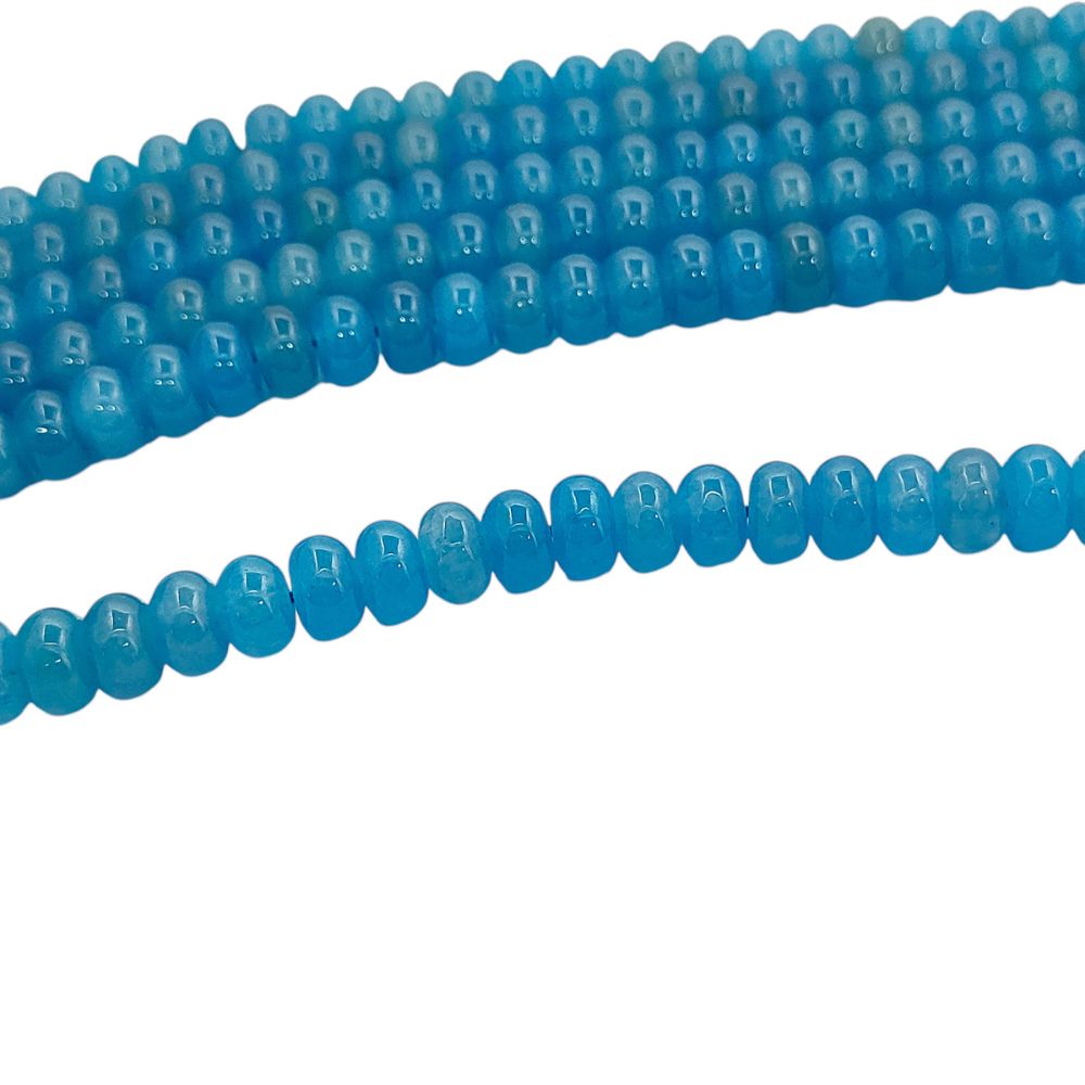8mm Smooth Neon Blue Apatite Beads Strand Natural Gemstones for Bracelets & Necklaces