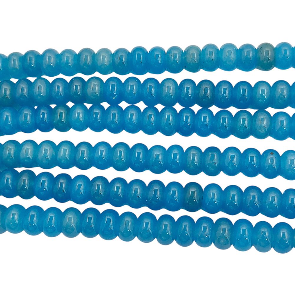 8mm Smooth Neon Blue Apatite Beads Strand Natural Gemstones for Bracelets & Necklaces