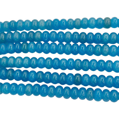 8mm Smooth Neon Blue Apatite Beads Strand Natural Gemstones for Bracelets & Necklaces