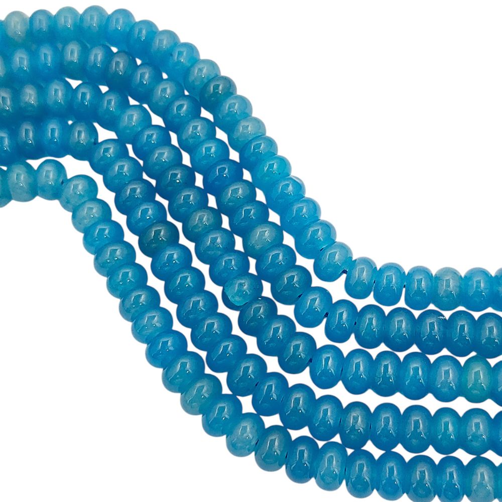 8mm Smooth Neon Blue Apatite Beads Strand Natural Gemstones for Bracelets & Necklaces