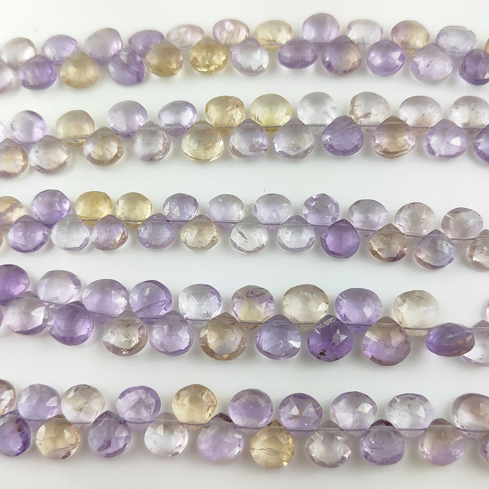 High-Quality Ametrine Beads – Vibrant Amethyst and Citrine Fusion for DIY Jewelry Crafting
