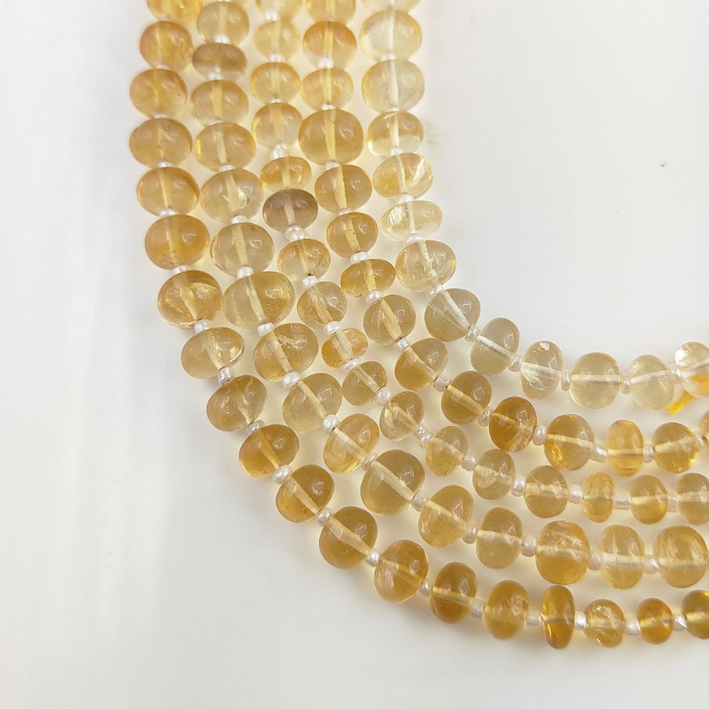 Smooth & Polished Citrine Beads – Golden & Luxurious