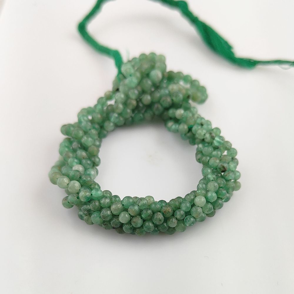 Genuine Emerald Faceted Rondelle Beads – High-Quality 3mm-5mm Gemstones