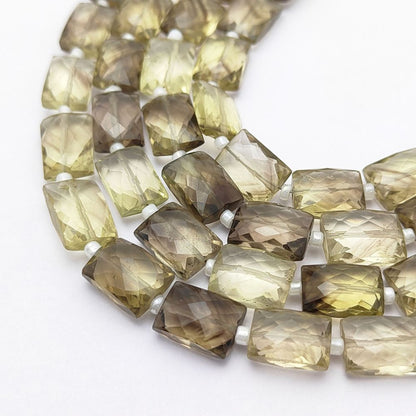 Bio Lemon Quartz Gemstone Craft Beads Rectangles Loose Stone for Custom Jewelry Making