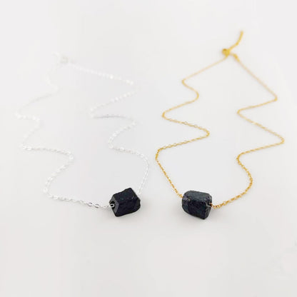 Handmade Black Tourmaline Necklace – Protective Crystal Jewelry