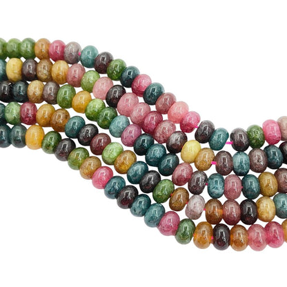 Bloodstone Gemstone Rondelle Beads 8mm Smooth 15 Inch Strand for Bracelet & Necklace Making