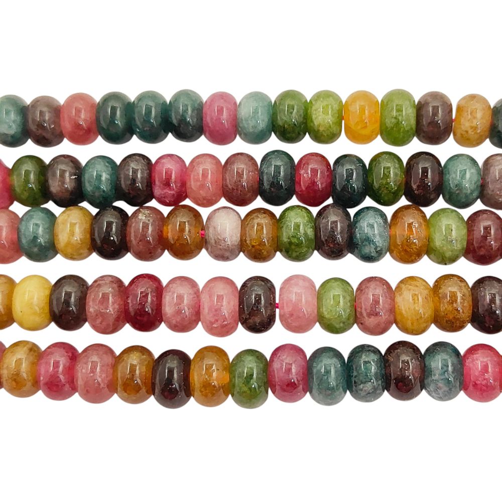Bloodstone Gemstone Rondelle Beads 8mm Smooth 15 Inch Strand for Bracelet & Necklace Making