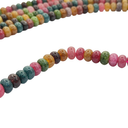 Bloodstone Gemstone Rondelle Beads 8mm Smooth 15 Inch Strand for Bracelet & Necklace Making