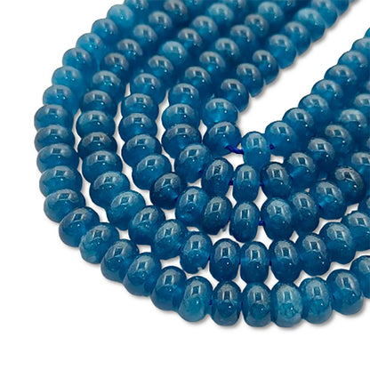 Blue Kyanite Gemstone Beads 8mm Rondelle Strand DIY Jewelry & Craft Essentials