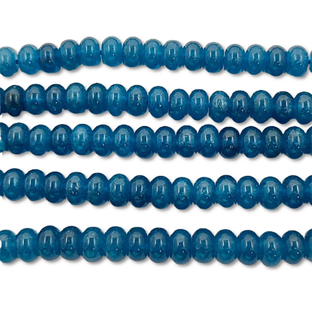 Blue Kyanite Gemstone Beads 8mm Rondelle Strand DIY Jewelry & Craft Essentials