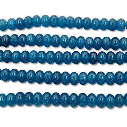 Blue Kyanite Gemstone Beads 8mm Rondelle Strand DIY Jewelry & Craft Essentials