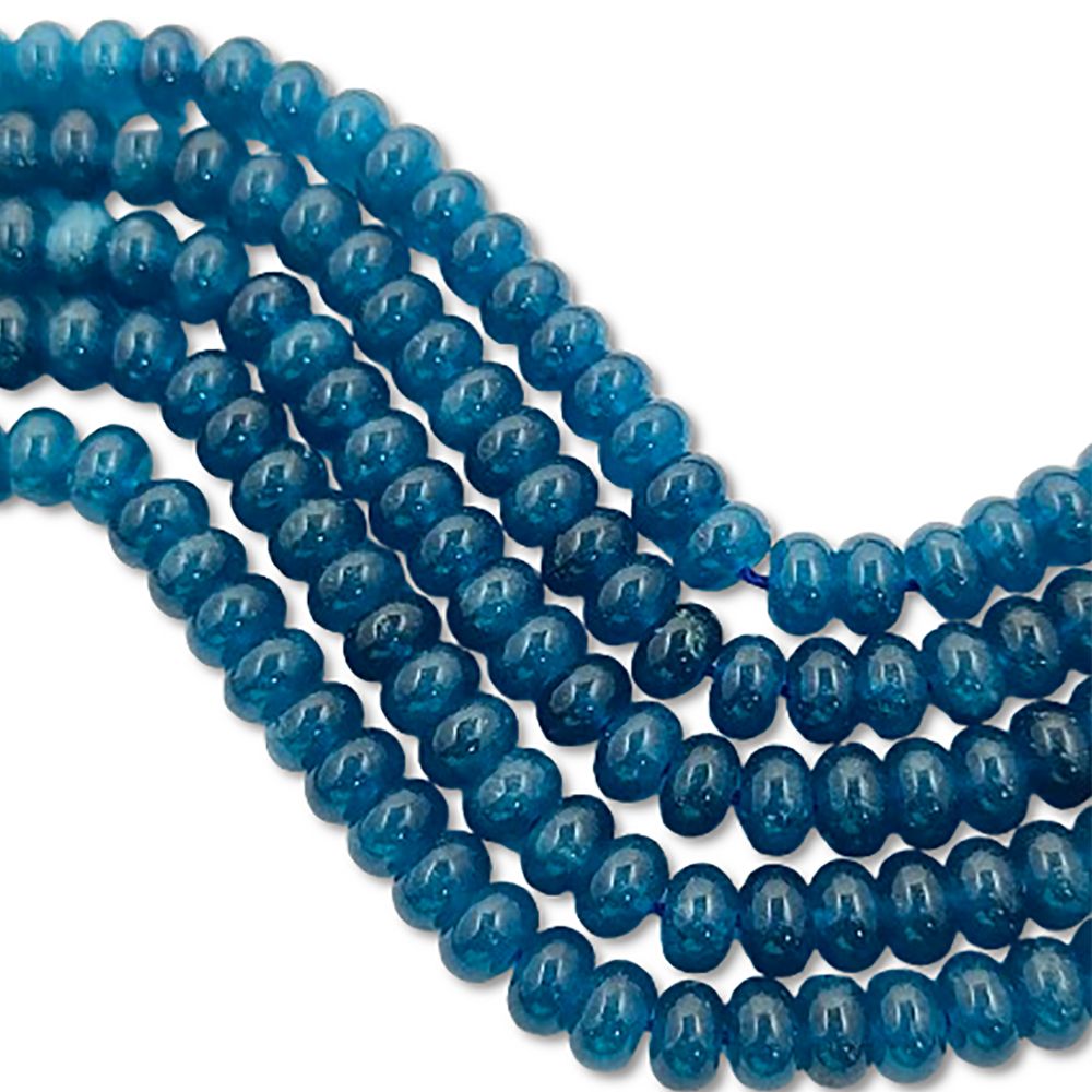 Blue Kyanite Gemstone Beads 8mm Rondelle Strand DIY Jewelry & Craft Essentials