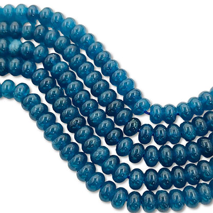 Blue Kyanite Gemstone Beads 8mm Rondelle Strand DIY Jewelry & Craft Essentials