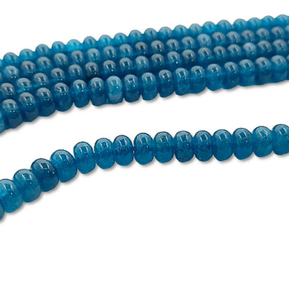 Blue Kyanite Gemstone Beads 8mm Rondelle Strand DIY Jewelry & Craft Essentials