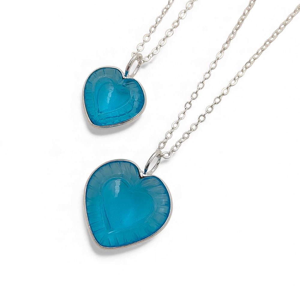 Unique Hand-Carved Heart Necklace