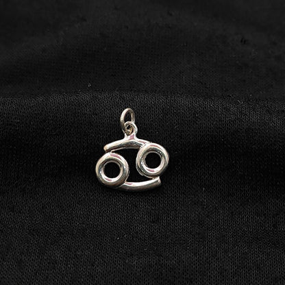 Cancer Zodiac Symbol Pendant Sterling Silver Astrology Charm for Necklace or Bracelet, Perfect Gift for Her – Selling Per Piece