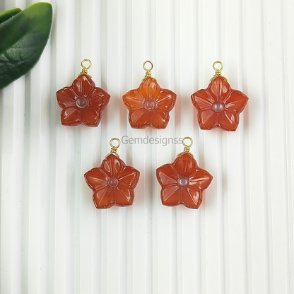 Boho Chic Orange Gemstone Jewelry