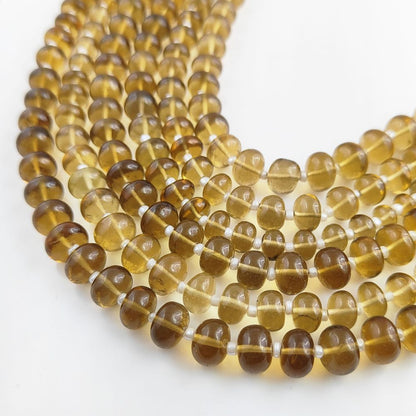 Champagne Rondelle Beads Elegant Neutral-Toned Gemstones