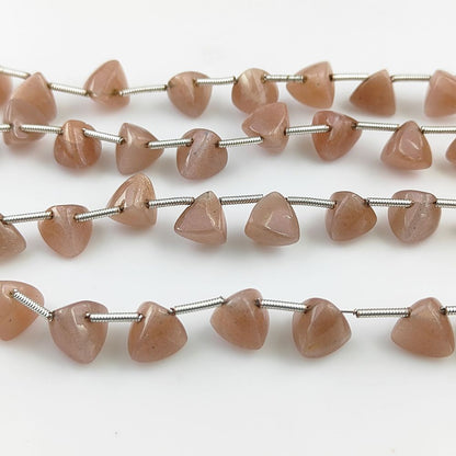Artisan quality chocolate moonstone briolettes for necklaces and pendants