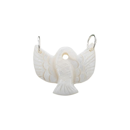 Crystal Eagle Totem Pendant Natural Gemstone Bird Charm925 Silver DIY Jewellery Connector