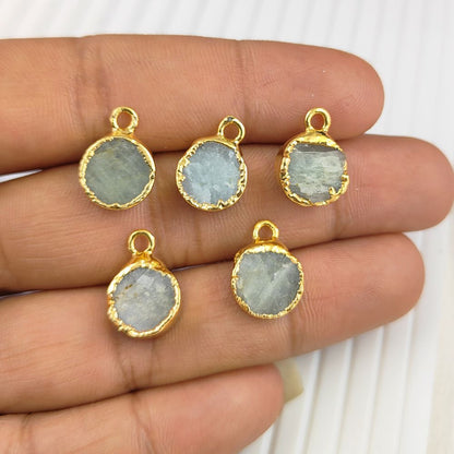 Dainty Aquamarine Pendant Necklace