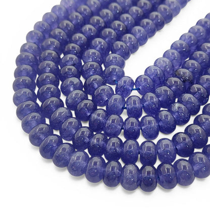 December Birthstone Tanzanite Beads Strand 8mm Smooth Gemstones for DIY Jewellery Making, Bracelets, Necklaces, and Beaded Accessories