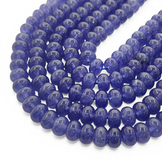 December Birthstone Tanzanite Beads Strand 8mm Smooth Gemstones for DIY Jewellery Making, Bracelets, Necklaces, and Beaded Accessories