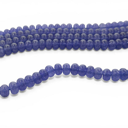 December Birthstone Tanzanite Beads Strand 8mm Smooth Gemstones for DIY Jewellery Making, Bracelets, Necklaces, and Beaded Accessories