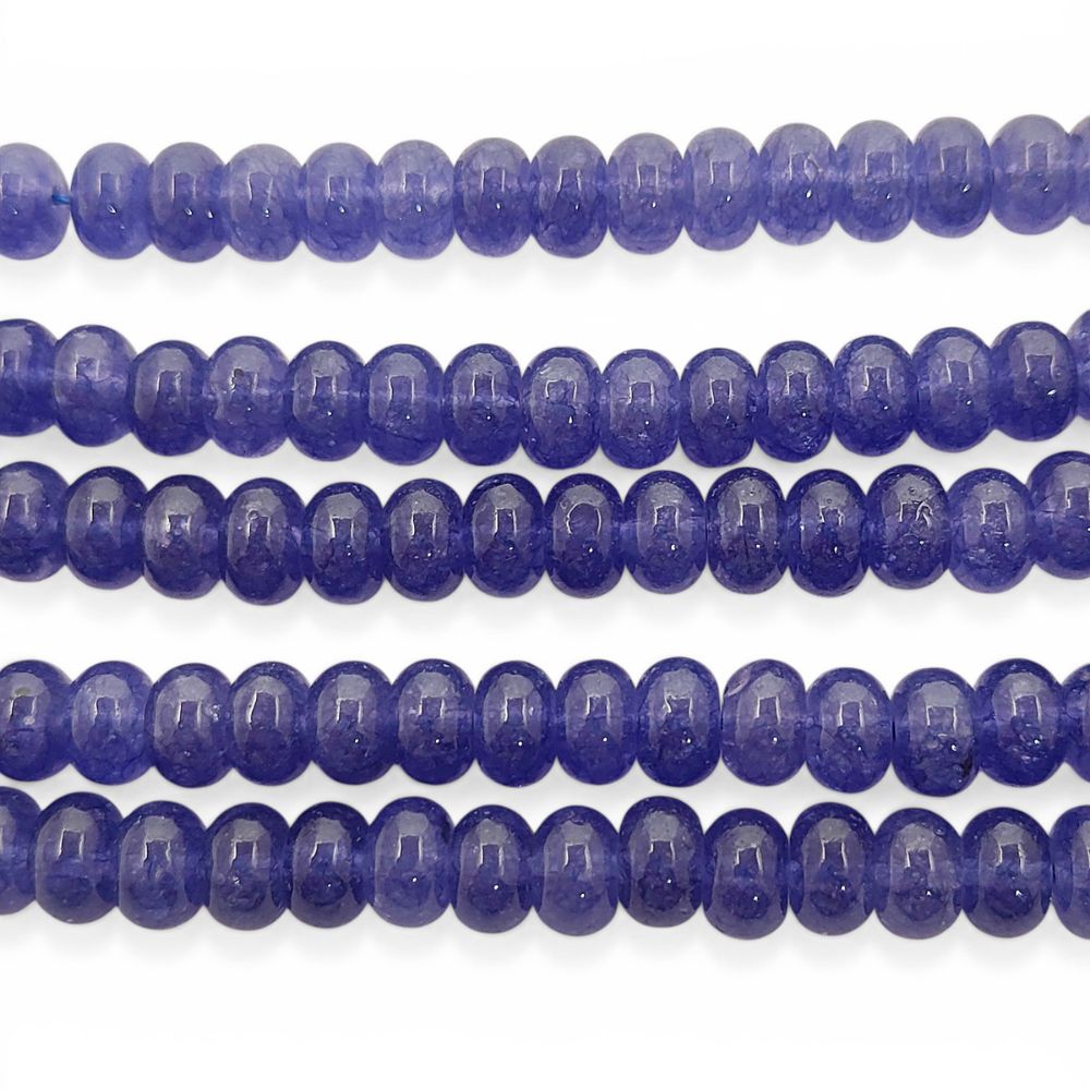 December Birthstone Tanzanite Beads Strand 8mm Smooth Gemstones for DIY Jewellery Making, Bracelets, Necklaces, and Beaded Accessories
