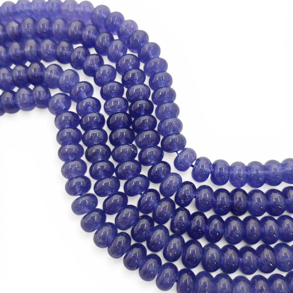 December Birthstone Tanzanite Beads Strand 8mm Smooth Gemstones for DIY Jewellery Making, Bracelets, Necklaces, and Beaded Accessories