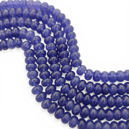 December Birthstone Tanzanite Beads Strand 8mm Smooth Gemstones for DIY Jewellery Making, Bracelets, Necklaces, and Beaded Accessories