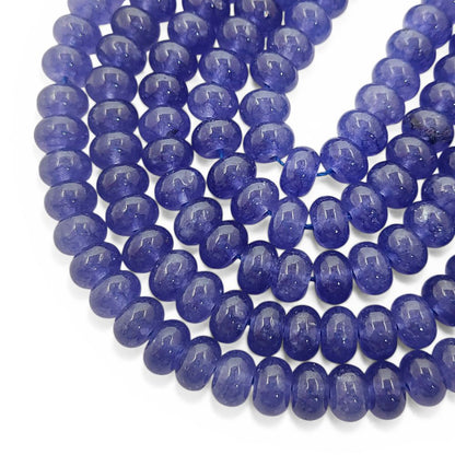 December Birthstone Tanzanite Beads Strand 8mm Smooth Gemstones for DIY Jewellery Making, Bracelets, Necklaces, and Beaded Accessories