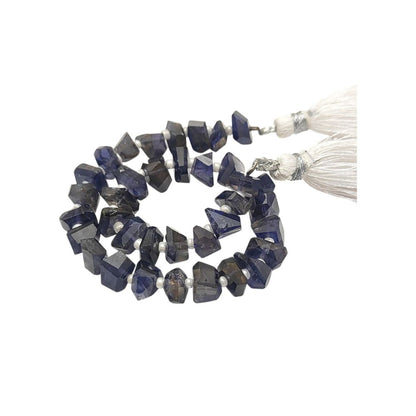 Deep Blue Iolite Chip Beads