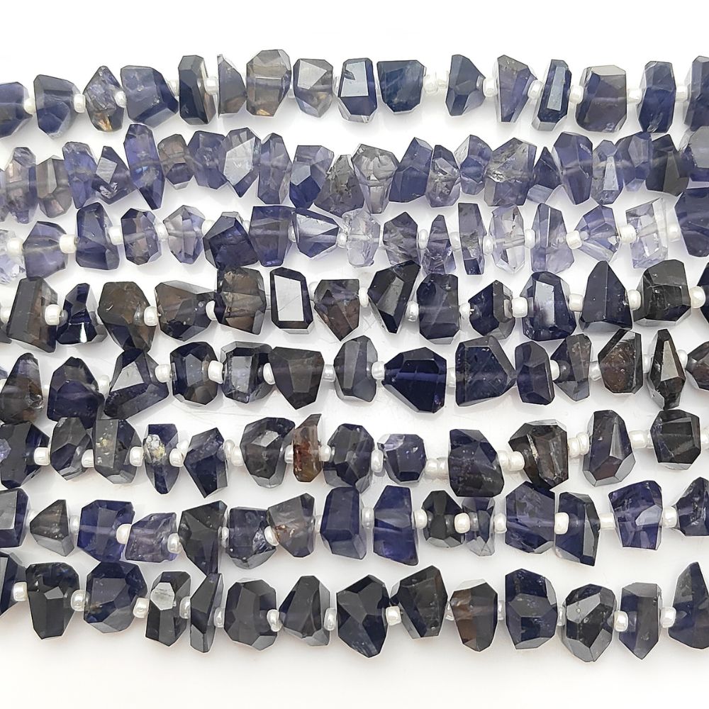 Raw Iolite Beads – Mystical & Bold
