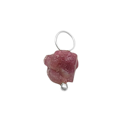 Elegant Natural Ruby Pendant July Birthstone Gemstone for Handmade Jewelry