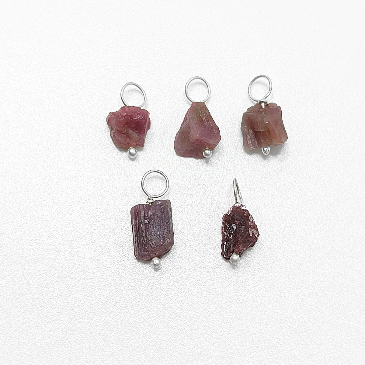 Elegant Natural Ruby Pendant July Birthstone Gemstone for Handmade Jewelry