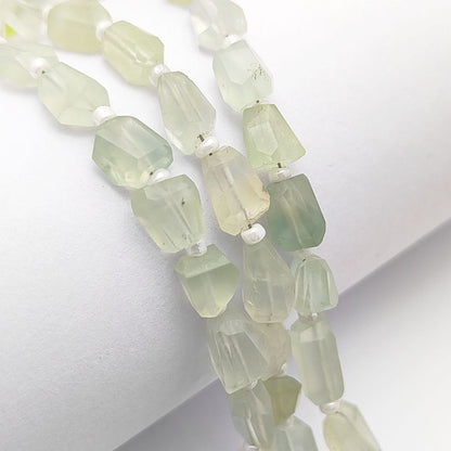 Genuine Green Prehnite Nugget Shape Beads 5-12 mm Gemstone Bead For DIY Jewelry Making For Bracelets & Necklaces