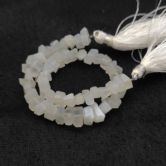 Genuine White Moonstone Chips – Soft Glow Nugget Beads