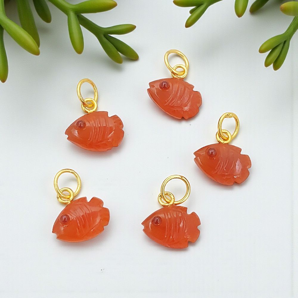 Artisan Mini Carnelian Pendant for Handmade Jewelry