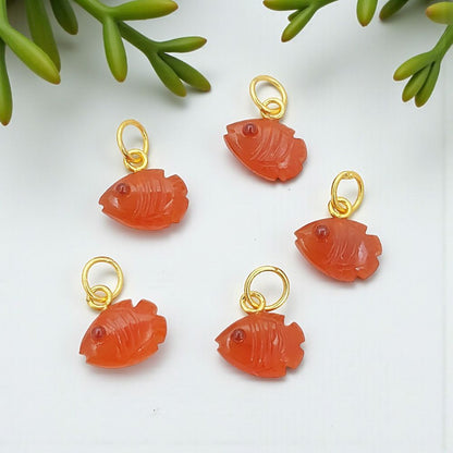 Artisan Mini Carnelian Pendant for Handmade Jewelry