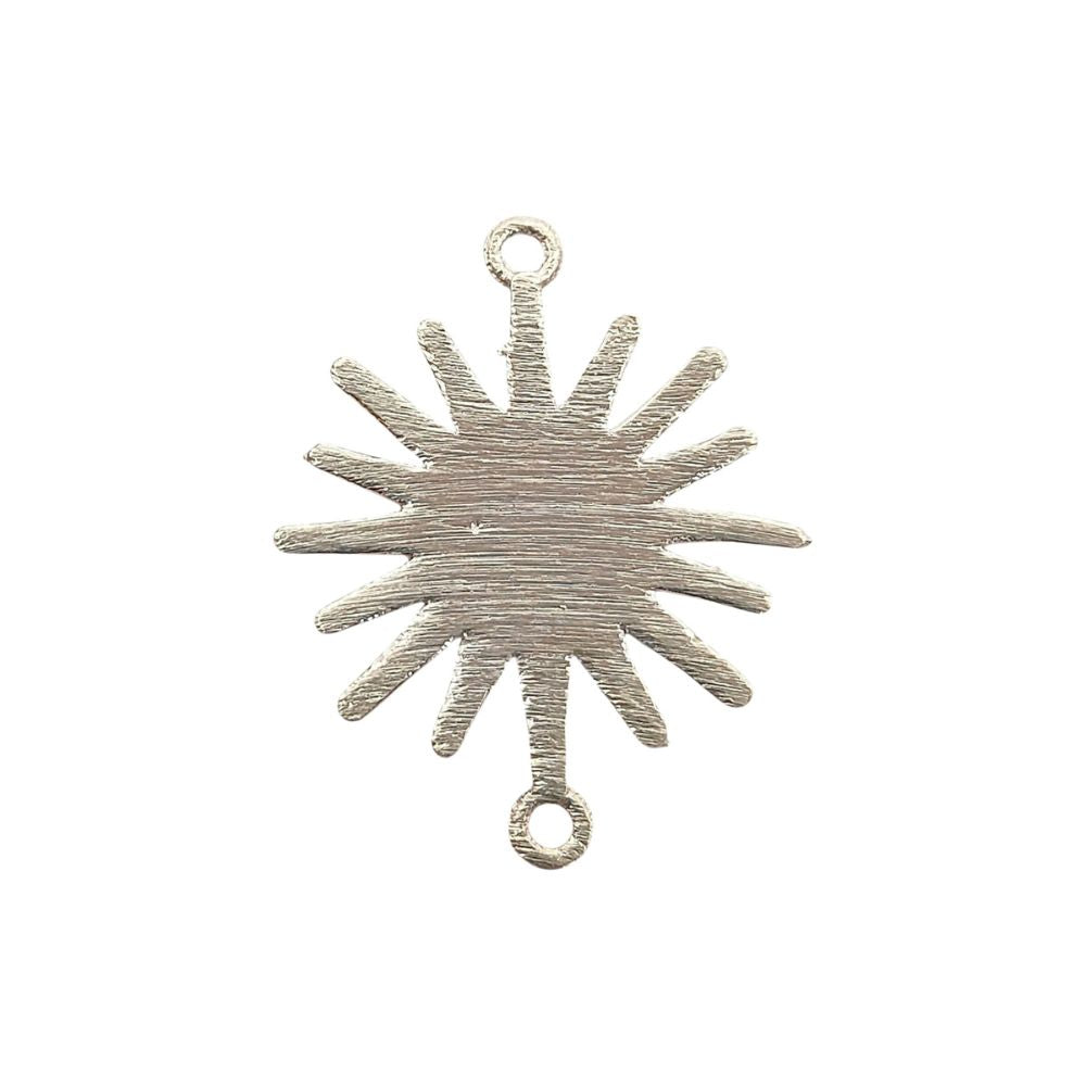 Gold Plated Sun Connector Charm, Sunburst Design for Bracelet Making, Earring Findings & DIY Jewelry Supplies